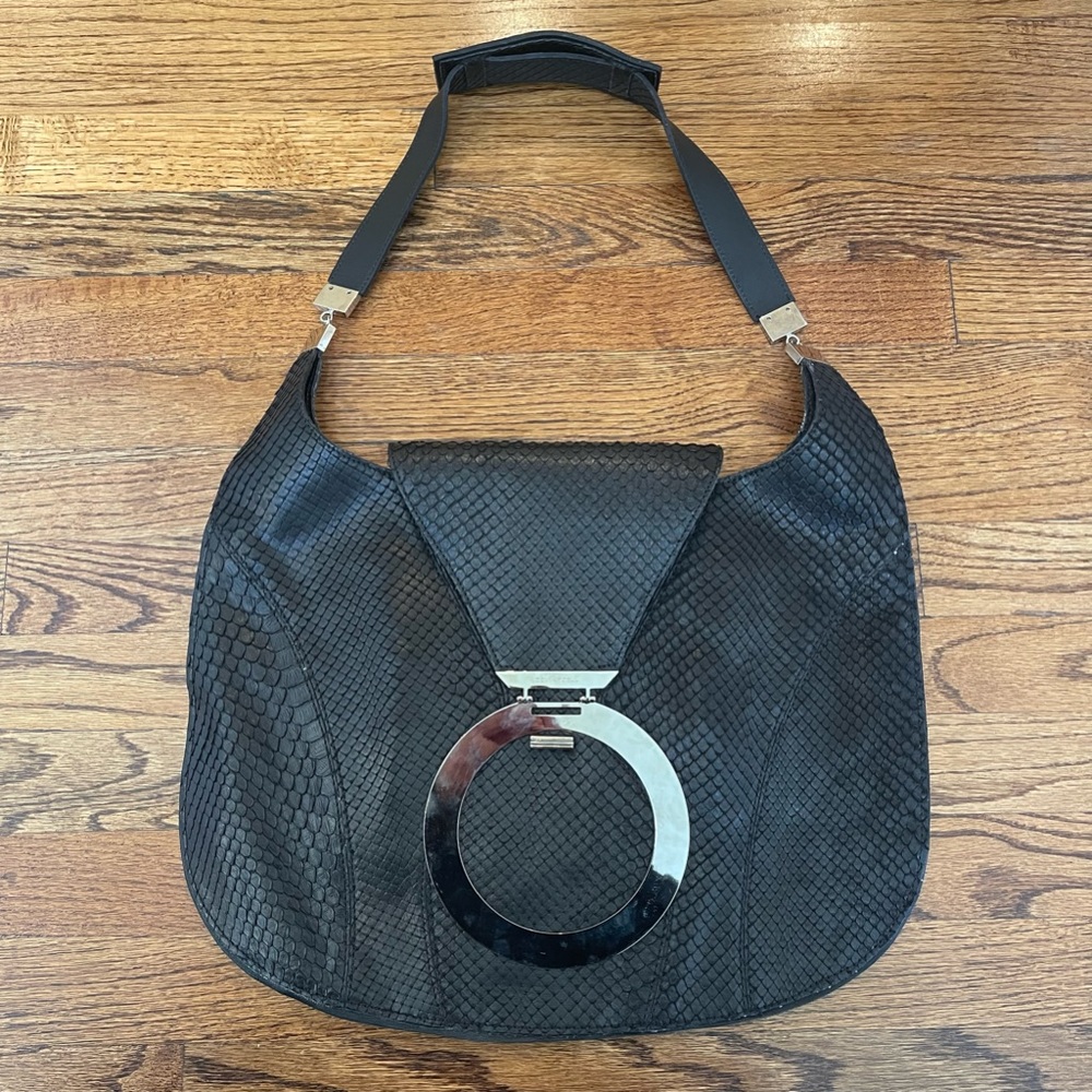 Devi Kroell Black Python Hobo Bag - image 3